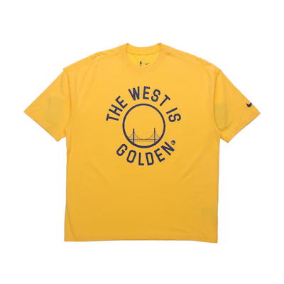 Nike NBA Golden State Warriors Tee Amarillo Yellow (Men's) AT2322-728