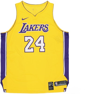 Nike x NBA Icon Edition Authentic Jersey Lakers Kobe #24 Yellow Men's Basketball Tank AQ2107-728 Buy Nike x NBA Icon Edition Authentic Jersey Lakers Kobe #24 Yellow Men's Basketball Tank AQ2107-728