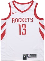 Nike x NBA James Harden Rockets #13 Swingman Jersey White Sleeveless Basketball Top 864419-100 Nike x NBA James Harden Rockets #13 Swingman Jersey White Sleeveless Basketball Top 864419-100