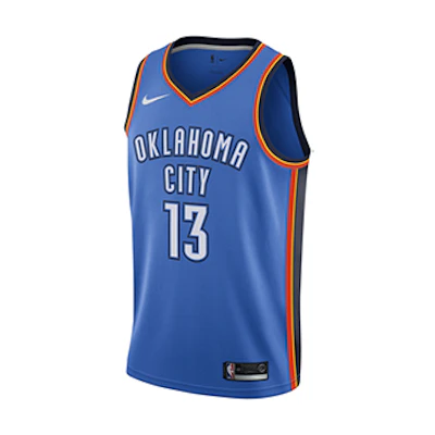 Nike NBA Jersey Fan Edition Oklahoma City Thunder Paul George #13 Blue Men’s 864497-409