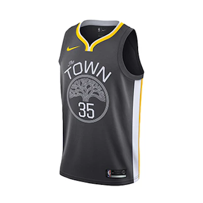 Nike NBA Kevin Durant Statement Edition Jersey Warriors #35 Black Men's Basketball Tank 877205-061