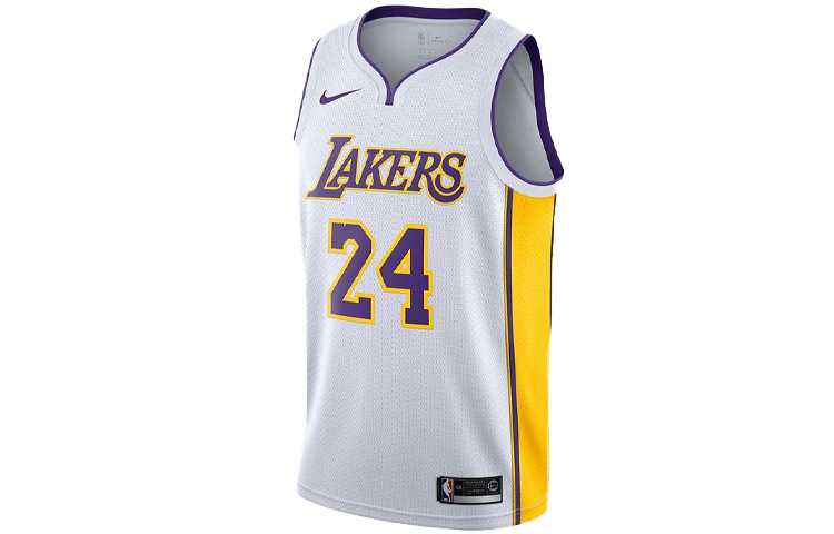 Nike x NBA Kobe Bryant Lakers Icon Edition Swingman Jersey White Men's AQ2108-100