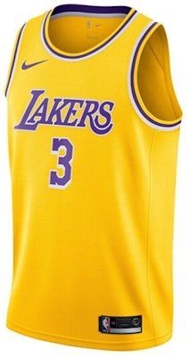 Nike x NBA Lakers Anthony Davis #3 Fan Edition Jersey Yellow Sleeveless Basketball Top AA7099-742 Buy Nike x NBA Lakers Anthony Davis #3 Fan Edition Jersey Yellow Sleeveless Basketball Top AA7099-742