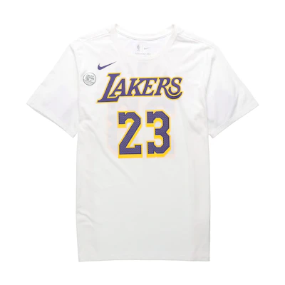 Nike NBA Lakers LeBron James 23 Vintage Jersey Print Tee White (Asia Edition) AR4888-109