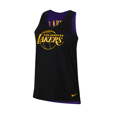 Nike NBA Lakers Reversible Breathable Basketball Tank Top Women Black Purple DA2395-010