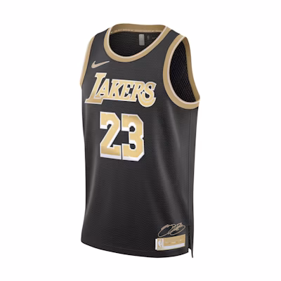 Nike NBA LeBron James Lakers 2024 Select Series Basketball Jersey Black/Gold FN5913-053