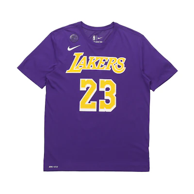 Nike NBA LeBron James Lakers Limited Edition T-Shirt Purple (Men's) AR4888-557