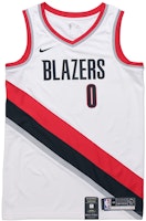 Nike x NBA Lillard #0 Blazers Fan Edition Dri-Fit Jersey White Men's Limited 864445-100 Nike x NBA Lillard #0 Blazers Fan Edition Dri-Fit Jersey White Men's Limited 864445-100