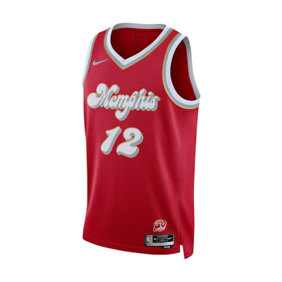 Nike NBA Memphis Grizzlies Ja Morant 2024/25 City Edition Red Basketball Jersey. FQ4347-658