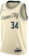 Buy Nike x NBA Milwaukee Bucks Giannis Antetokounmpo 34 City Edition Jersey Beige Men AV4652-280