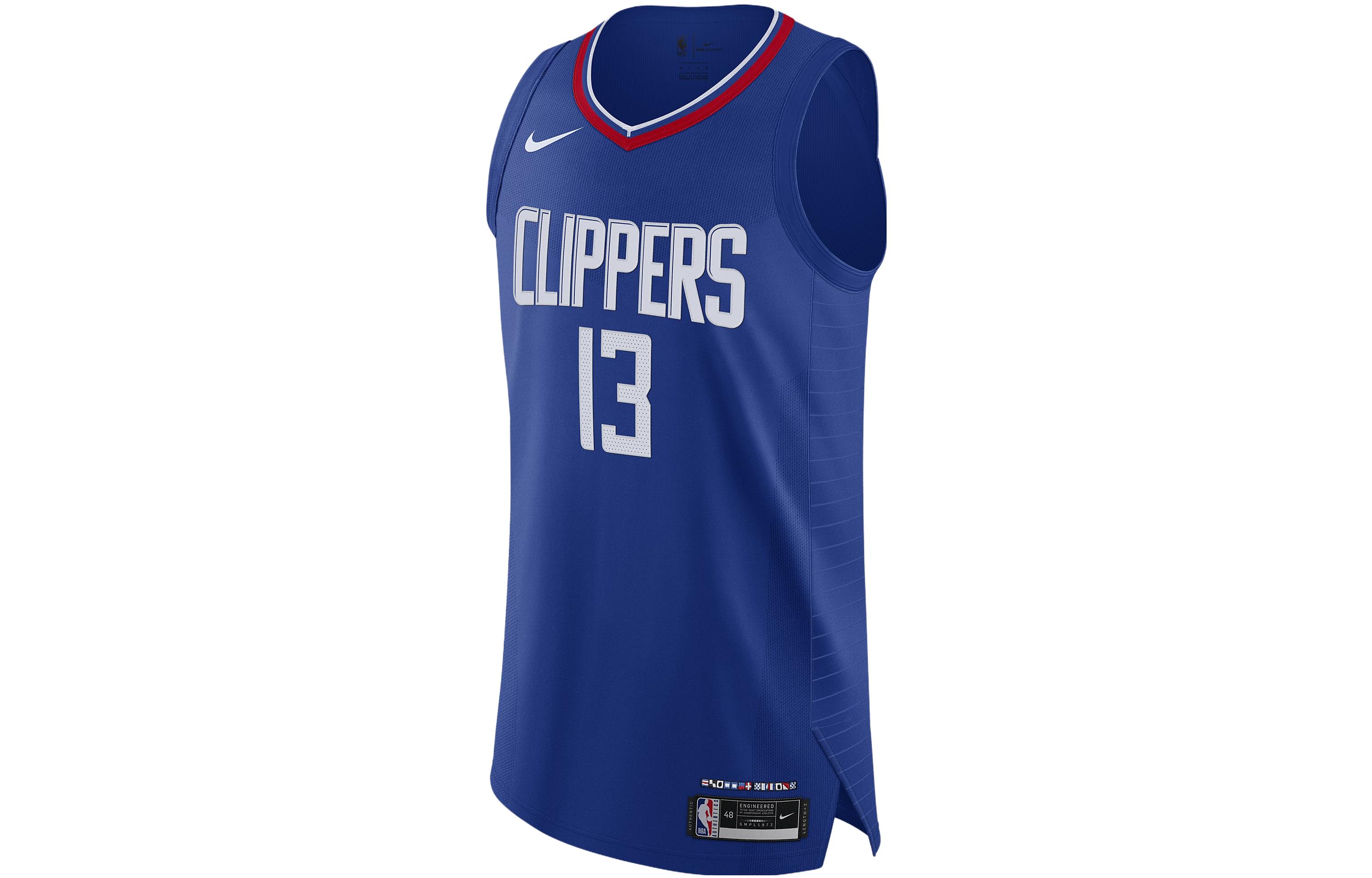 Order Nike x NBA Paul George 快船球員版藍色網眼籃球背心球衣 CW3447-495