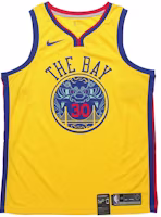Nike x NBA Retro Basketball Jersey Golden State Warriors City Edition Curry 30 Yellow 912101-728 Nike x NBA Retro Basketball Jersey Golden State Warriors City Edition Curry 30 Yellow 912101-728
