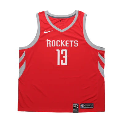 Nike NBA Rockets James Harden #13 Jersey University Red Men's Basketball Tank. 864477-657