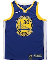 Nike x NBA Stephen Curry Golden State Warriors Jersey Fan Edition Blue 864475-495 Nike x NBA Stephen Curry Golden State Warriors Jersey Fan Edition Blue 864475-495