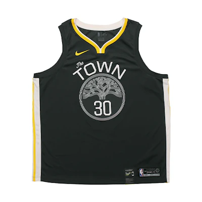 Nike NBA Stephen Curry Statement Edition Jersey Warriors Black Mens Fan Version 877205-060