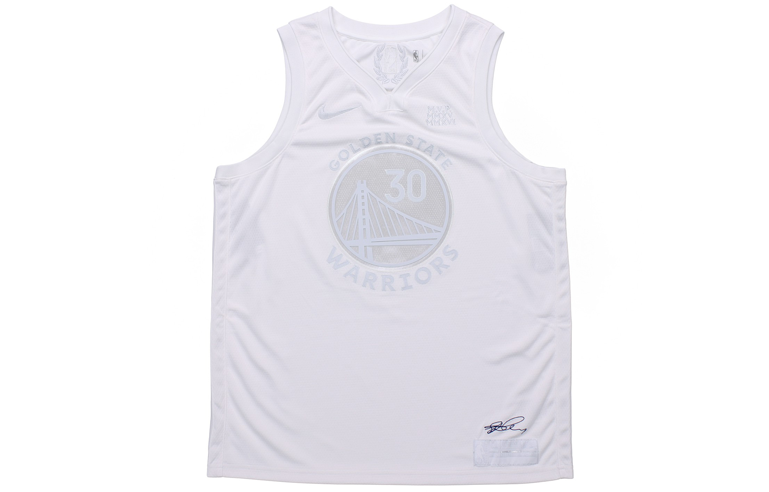 Buy 耐克 x NBA 库里勇士 MVP 篮球球衣 白色 (男款) CT4203-100