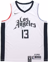 Nike x NBA Swingman Clippers Paul George #13 Jersey White 2019-2020 Season AV4644-103 Nike x NBA Swingman Clippers Paul George #13 Jersey White 2019-2020 Season AV4644-103