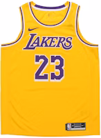 Nike x NBA Swingman Jersey Lakers LeBron James #23 Yellow Men's Gift Edition AA7099-741 Nike x NBA Swingman Jersey Lakers LeBron James #23 Yellow Men's Gift Edition AA7099-741