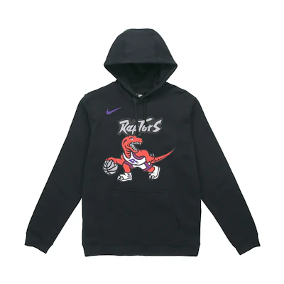 Nike NBA Toronto Raptors Fleece Pullover Hoodie Men's Black CI4538-010