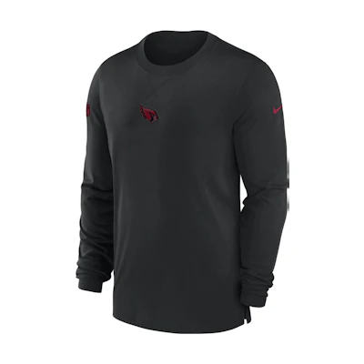 Nike NFL Arizona Cardinals Sideline Crewneck Logo Sweatshirt Black 00MB00A9C-0BT