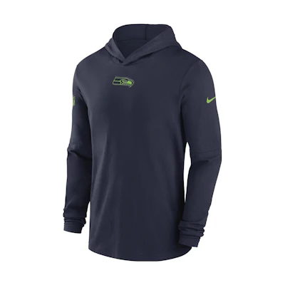 Nike NFL Blue Long-Sleeve Hooded Sweatshirt with Logo Print 00MQ41S78-PKB