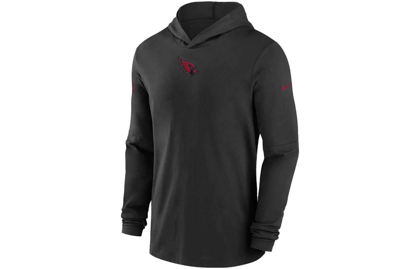 Nike NFL Dri-FIT Black Logo Print Long-Sleeve Hooded Pullover Hoodie 00MQ00A9C-PKB