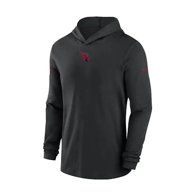 Nike NFL Dri-FIT Black Logo Print Long-Sleeve Hooded Pullover Hoodie 00MQ00A9C-PKB