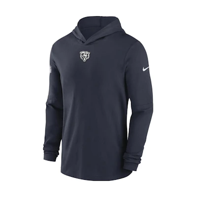 Nike NFL Dri-Fit Chicago Bears Sideline Hoodie Navy Blue 00MQ41L7Q-PKB