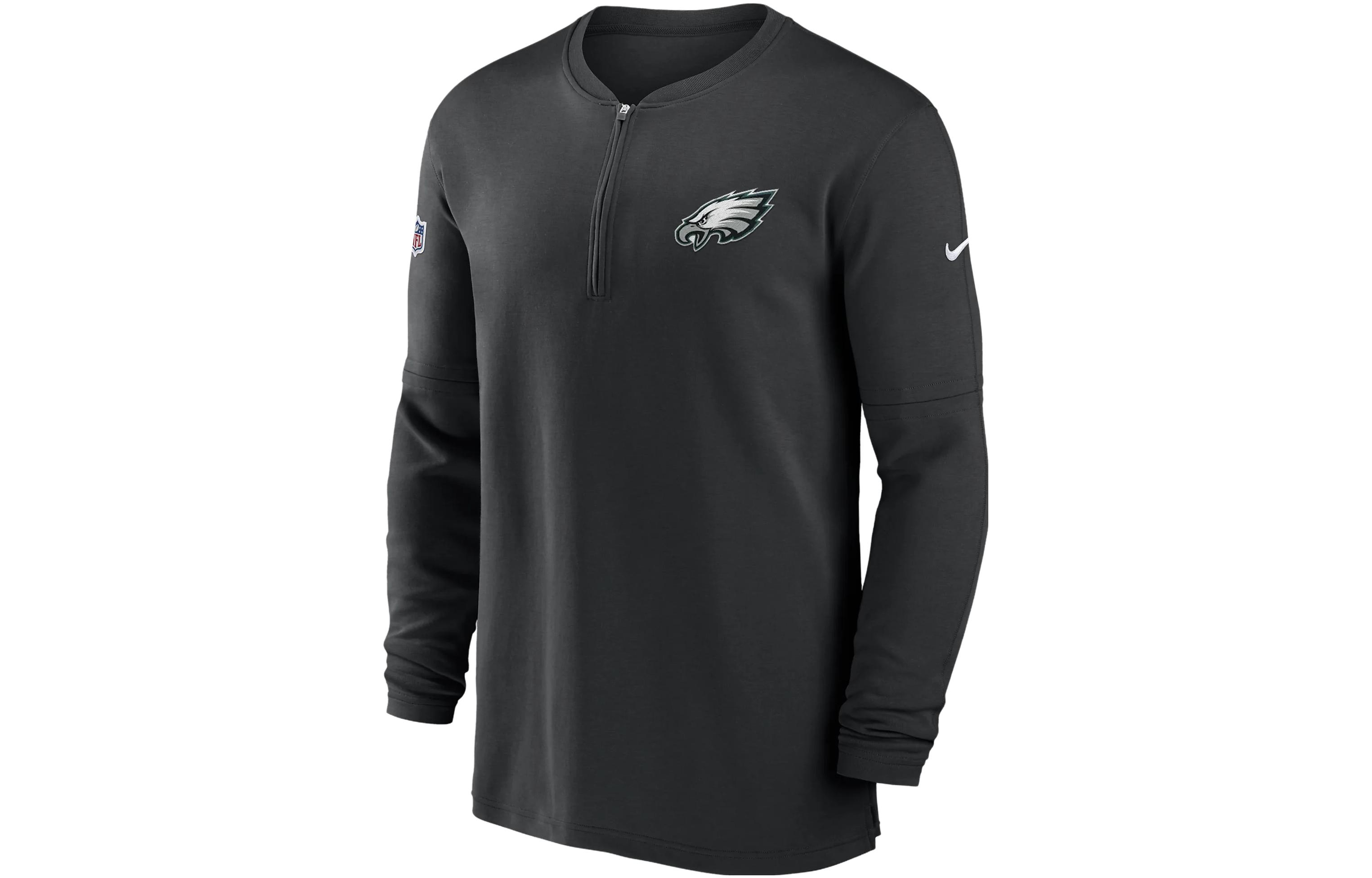 Nike NFL Dri-Fit Philadelphia Eagles Logo Graphic Long Sleeve Sweatshirt Black 00MF00A86-0BV