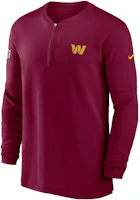 Nike x NFL Dri-Fit Washington Commanders Sideline Logo Long Sleeve Crew Red Mens 00MF67P9E-0BV Nike x NFL Dri-Fit Washington Commanders Sideline Logo Long Sleeve Crew Red Mens 00MF67P9E-0BV