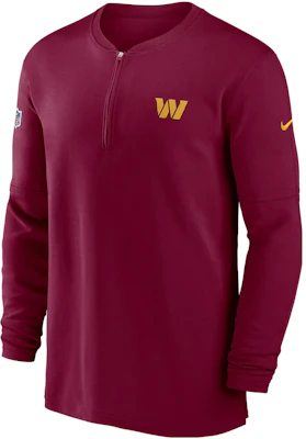 Nike x NFL Dri-Fit Washington Commanders Sideline Logo Long Sleeve Crew Red Mens 00MF67P9E-0BV Buy Nike x NFL Dri-Fit Washington Commanders Sideline Logo Long Sleeve Crew Red Mens 00MF67P9E-0BV
