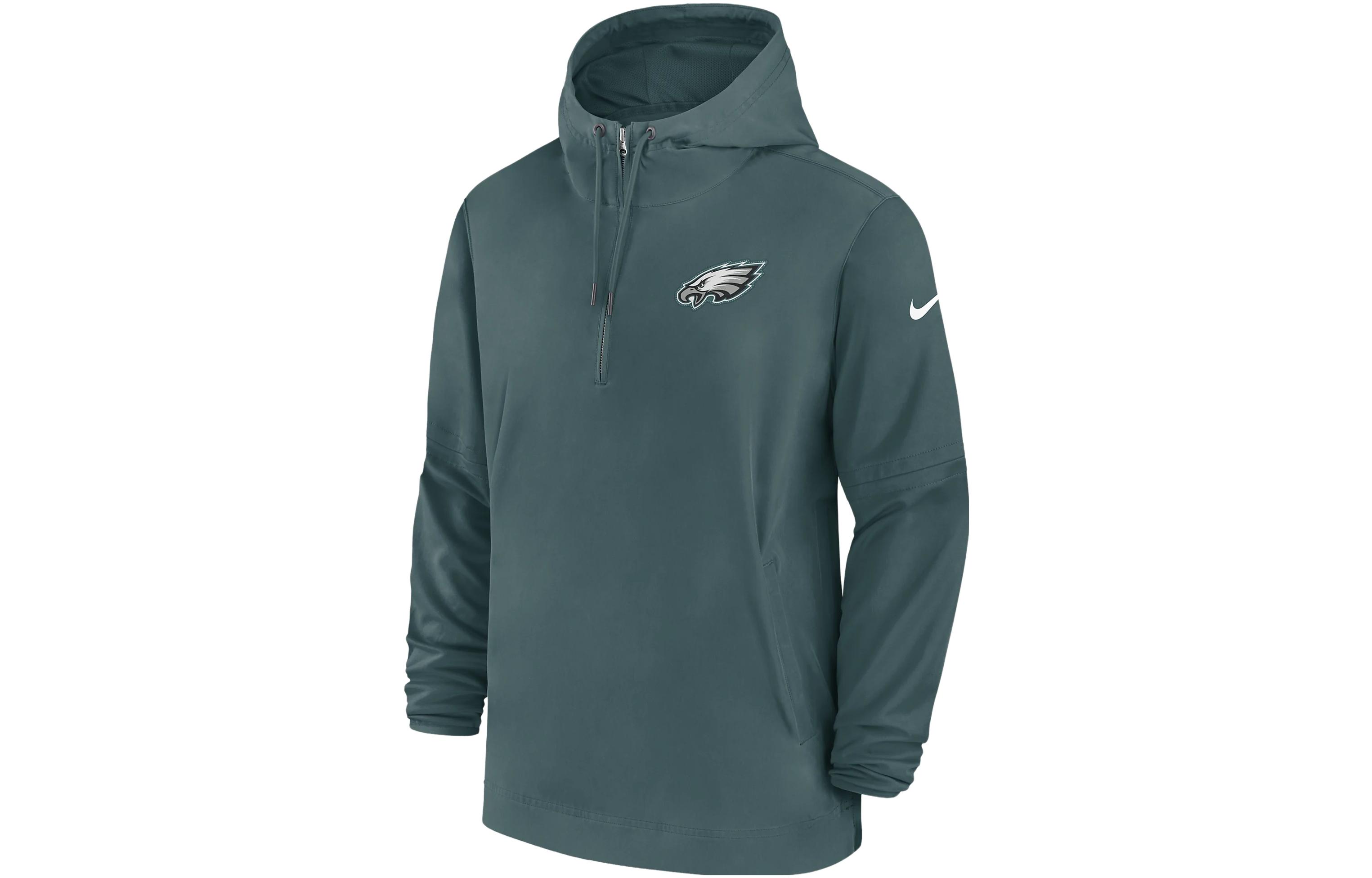 Nike NFL Philadelphia Eagles Sideline Logo Hoodie Jacket Green 00MI3JD86-EU6