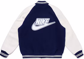 Lookbook Nike x Nigo FW24 徽標長袖扣式外套 男女同款 藍白配色 FV5670-492