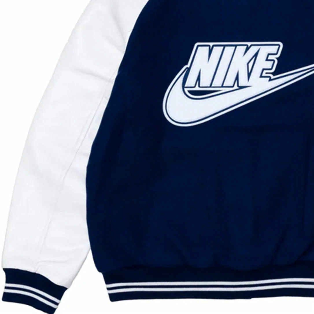 Shop Nike x Nigo FW24 徽標長袖扣式外套 男女同款 藍白配色 FV5670-492