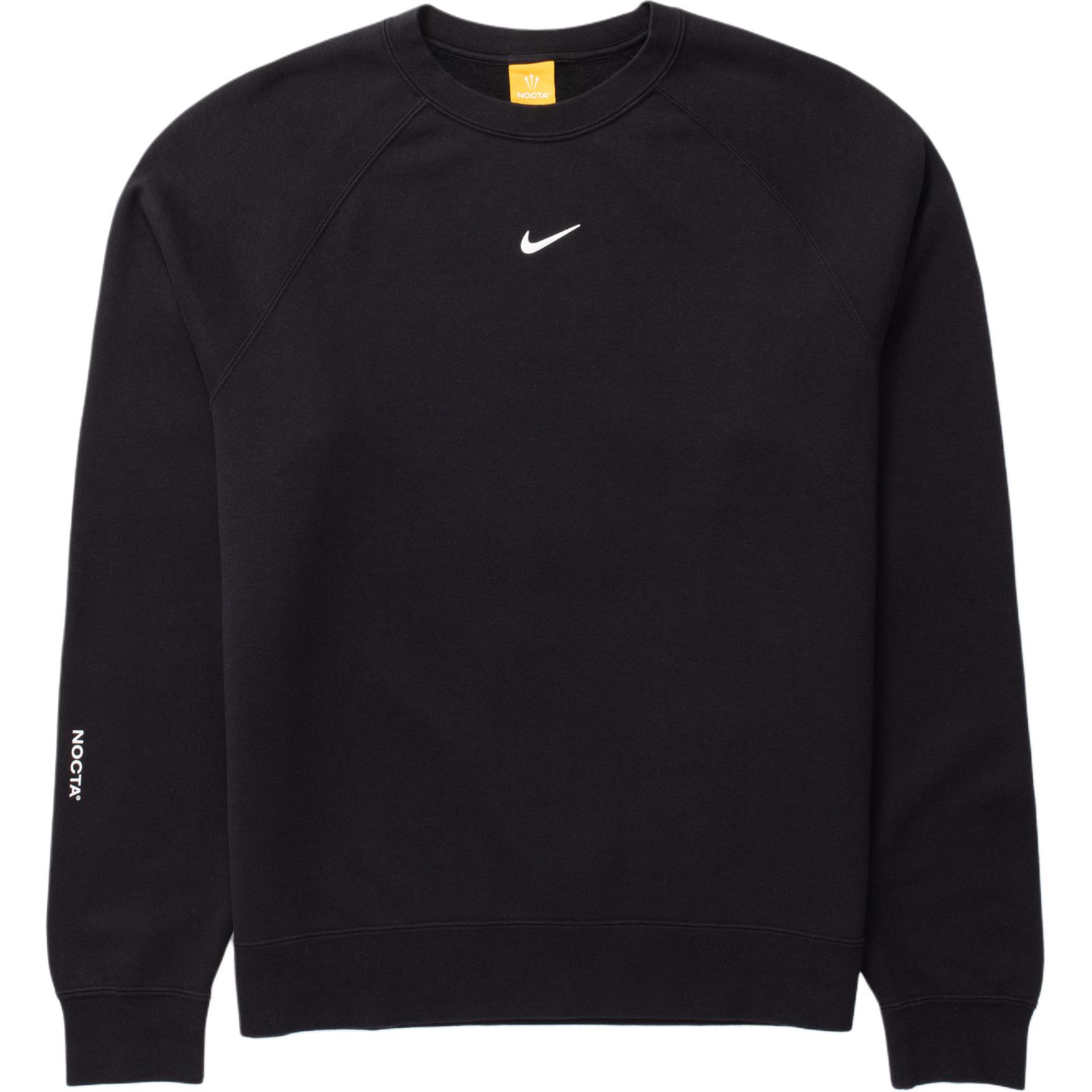 Nike x NOCTA Fleece CS Crew Logo Soft Long-Sleeve Sweatshirt Black FN8160-010