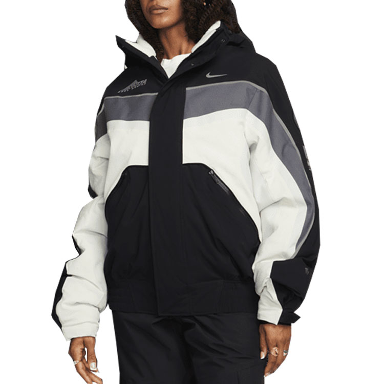 Shop Nike x NOCTA FW23 Sudadera Chaqueta Logo Colorblock Unisex Negra (Edición US) DV3625-010