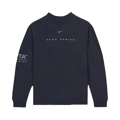 Nike NOCTA FW23 Printed Navy Blue Long Sleeve Tee Unisex US Edition FQ6556-451