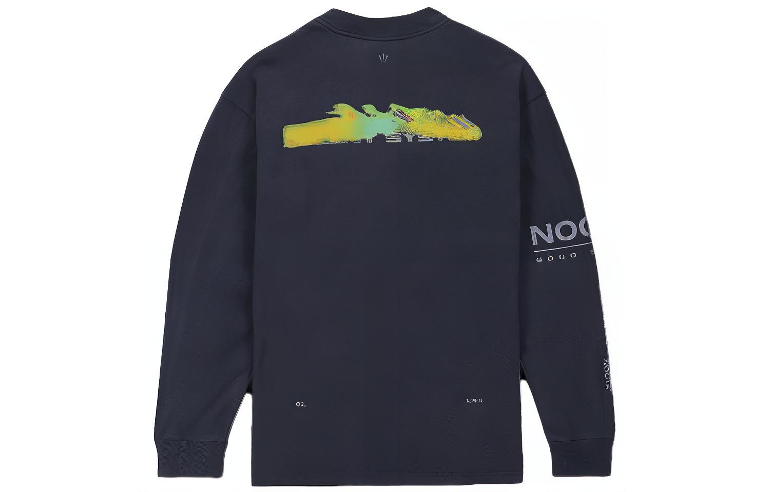 Lookbook 耐克x NOCTA FW23印花海军蓝长袖T恤 男女款 美国版 FQ6556-451