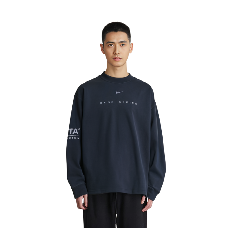 Sizing 耐克x NOCTA FW23印花海军蓝长袖T恤 男女款 美国版 FQ6556-451