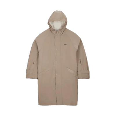 Nike Nocta FW23 Waterproof Jacket with Adjustable Hood & Side Pockets Khaki Unisex DV3647-248