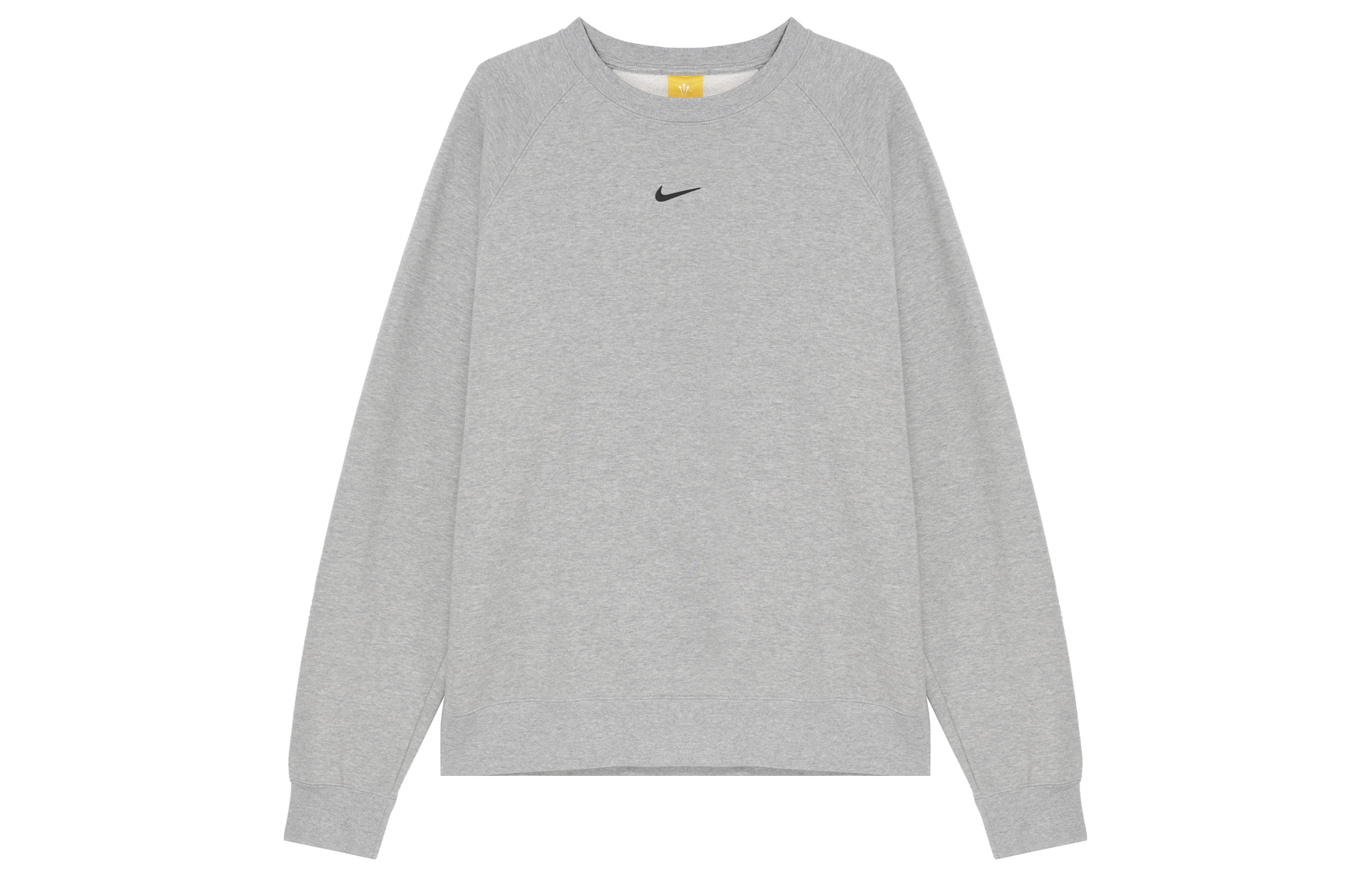 Nike x Nocta FW24 Fleece Logo Crewneck Sweatshirt Grey Long Sleeve FN8160-063