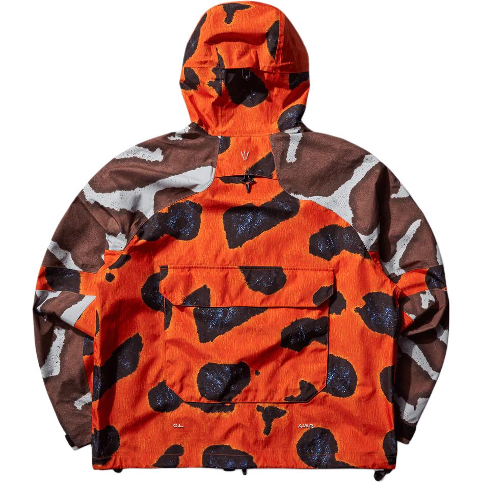 Lookbook Nike x Nocta FW24 Jaket Hoodie Pria Multi-Pocket Logo Oranye Coklat Bordir FZ3253-819