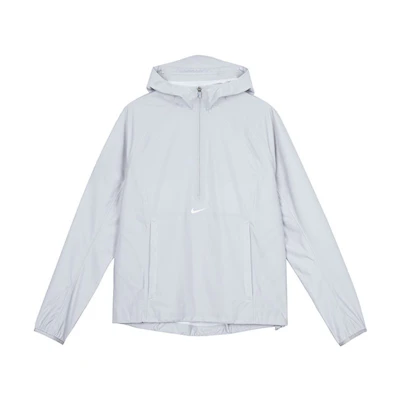 Nike NOCTA Golf Half-Zip Jacket Wolf Grey Breathable Hooded Windbreaker DJ5587-012