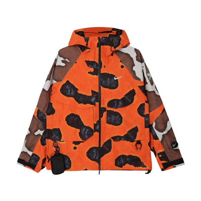 Nike NOCTA Opal Waterproof Breathable Unisex Hooded Jacket Orange. FZ3254-819