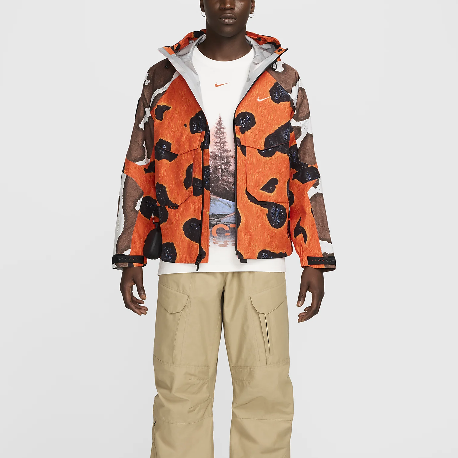 Cheap Nike x NOCTA Opal Waterproof Breathable Unisex Hooded Jacket Orange. FZ3254-819