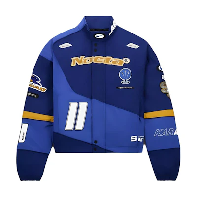 Nike NOCTA SS24 Blue Letter Print Retro Outdoor Jacket Unisex Casual Wear. FD2195-455