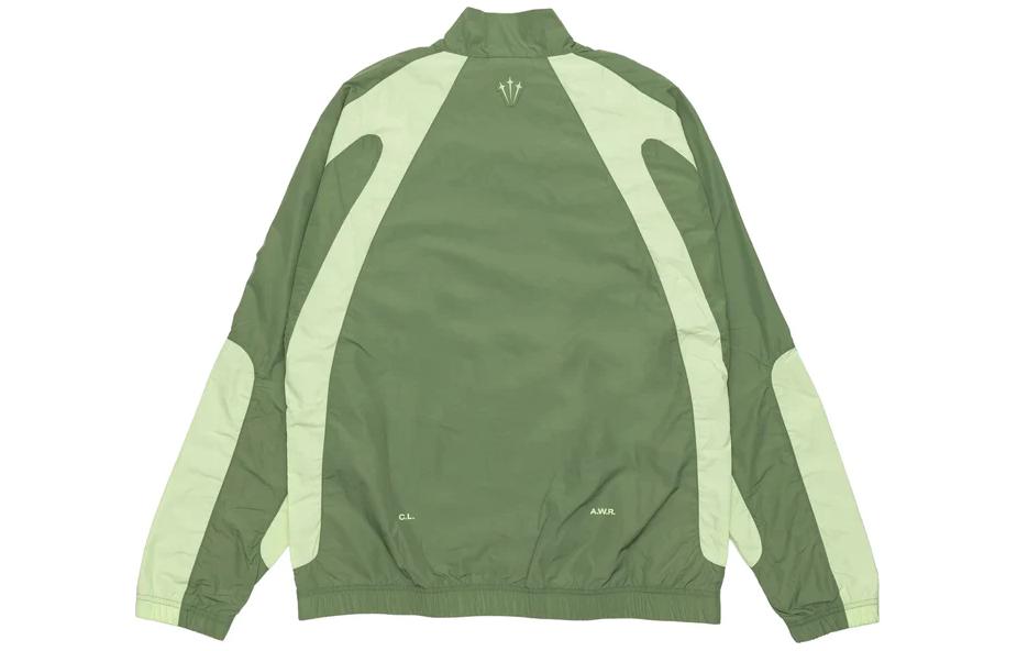 Lookbook ナイキ x NOCTA SS24 ロゴ レトロ カラーブロック トラックジャケット オリーブグリーン アジア限定 FN7667-386