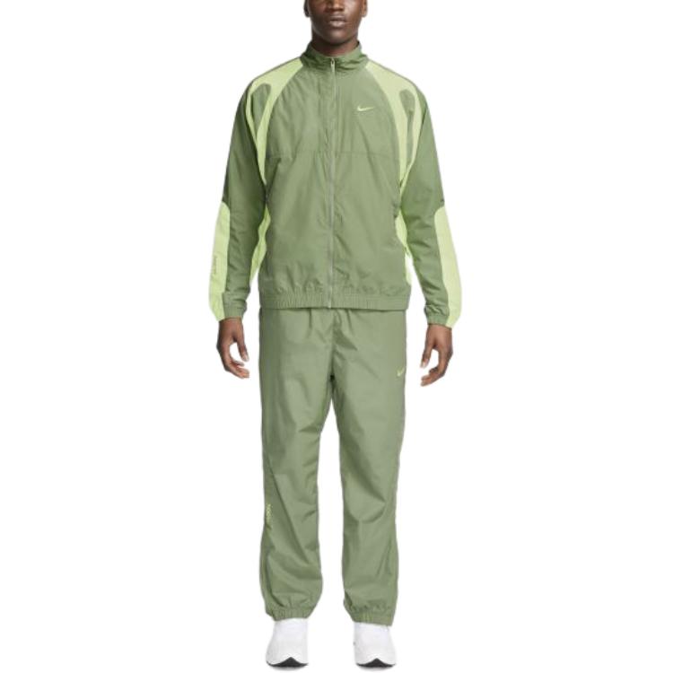 Shop ナイキ x NOCTA SS24 ロゴ レトロ カラーブロック トラックジャケット オリーブグリーン アジア限定 FN7667-386