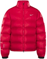 Nike x NOCTA Sunset Puffer Red Jacket Logo Print High Collar Quilted Coat DO2783-657 Nike x NOCTA Sunset Puffer Red Jacket Logo Print High Collar Quilted Coat DO2783-657