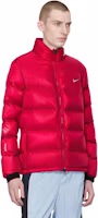 Details for Chaqueta Roja Acolchada Nike x NOCTA Sunset Logo Cuello Alto Diseño Moderno DO2783-657